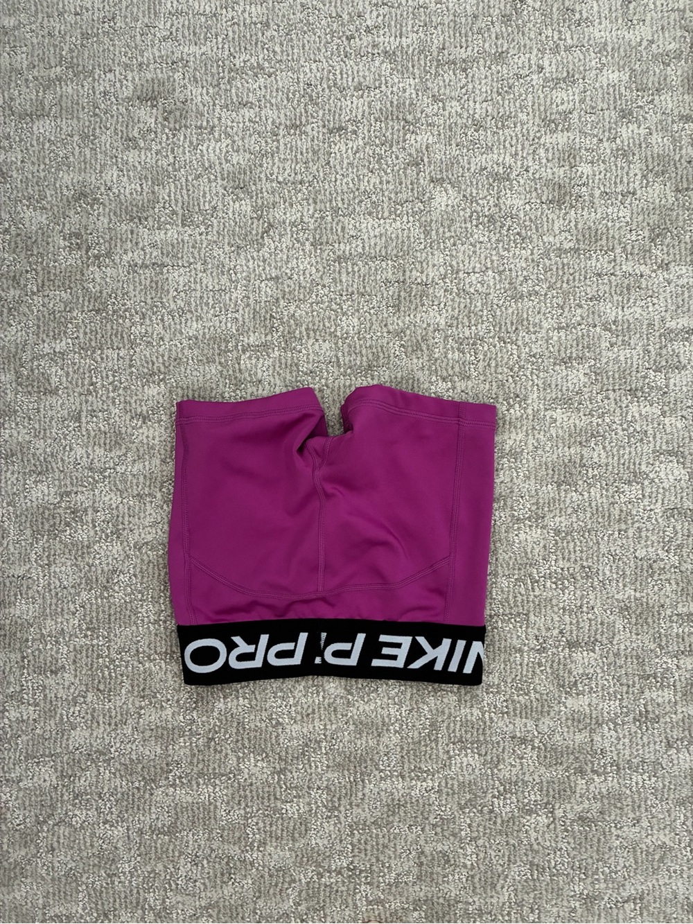 Nike Girls' Magenta Athletic Leggings with Black Nike Pro Waistband